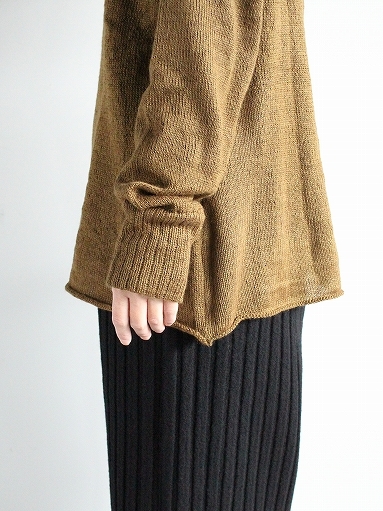 nido　OZ SUPERLONG SLEEVE KNIT SWEATER / TAN_b0139281_14100229.jpg