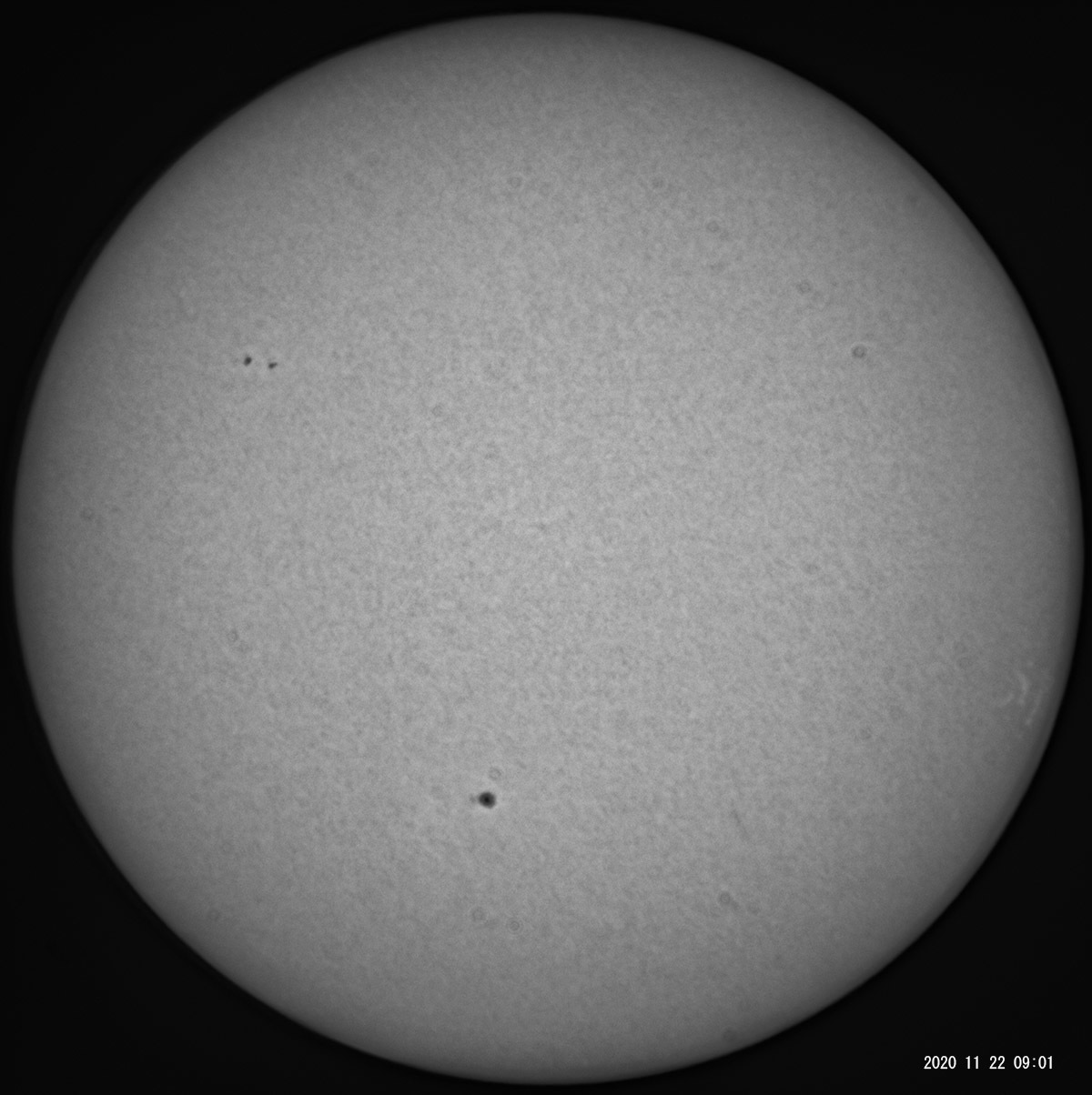 11月22日の太陽_e0174091_16414147.jpg