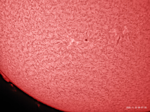 11月22日の太陽_e0174091_16420117.jpg