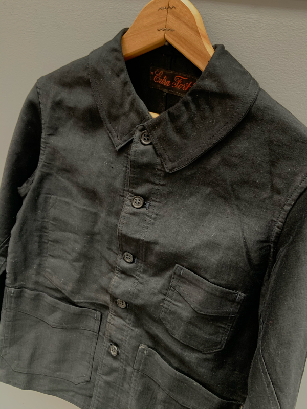 cir. 30s french servant jacket & french vintage moleskin jacket