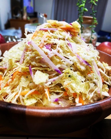 のり塩ポテチサラダ ちいさな幸せのある毎日