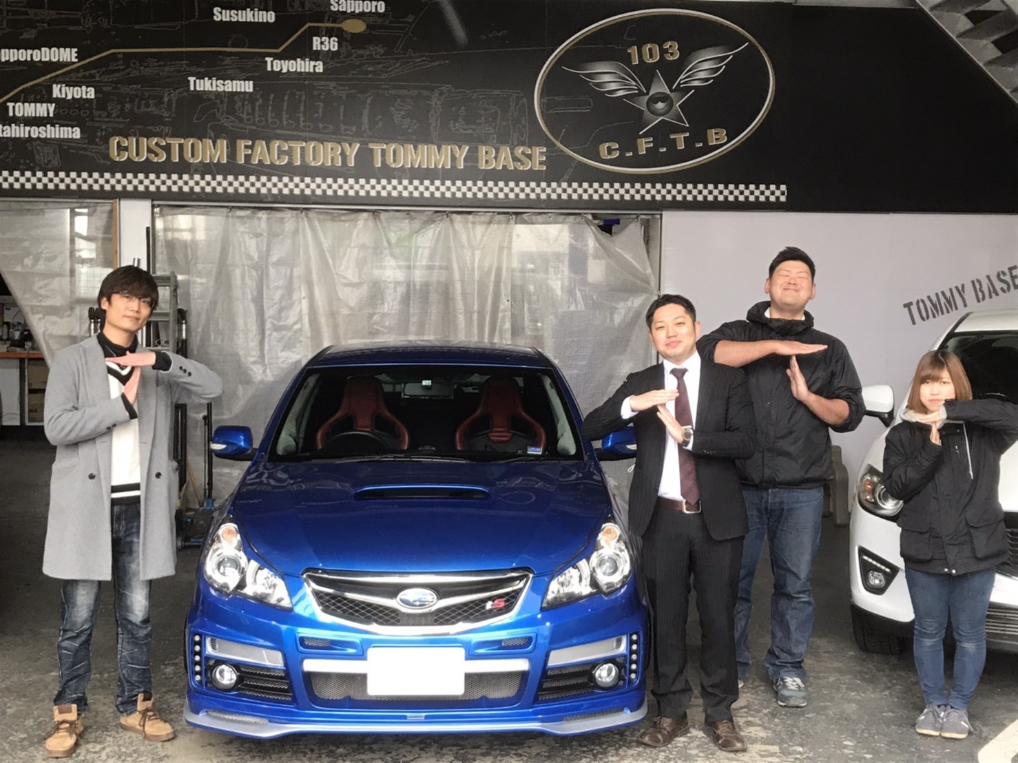 Tommybase S様 レガシィb4 2 5gt Ts 納車 Tommyニコニコブログ Tommybase S様 レガシィb4 2 5gt Ts 納車 Tommyニコニコブログ