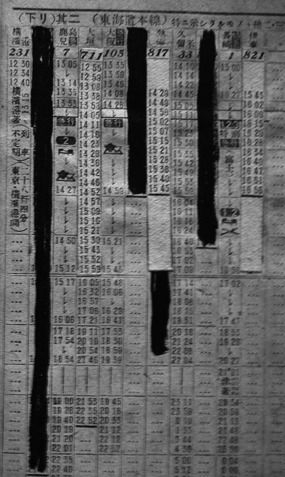 関東地方時刻表(墨塗り有り)3版 鉄道省編纂 東亜旅行社 昭和17 関東地方時刻表(墨塗り有り)3版 鉄道省編纂 東亜旅行社 昭和17