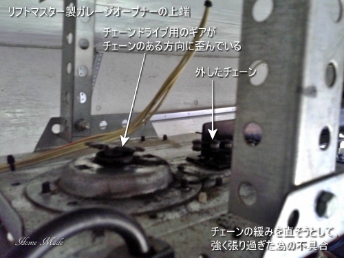 ガレージドアのチェーンは張り過ぎない!_c0108065_16092543.jpg