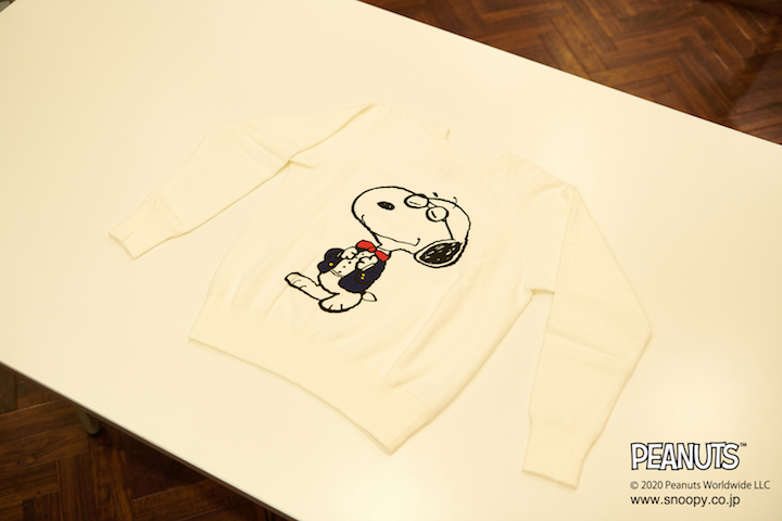 PEANUTS × THE THREE ROBBERS  スウェット　ネイビー