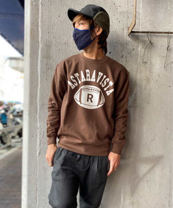 【ASTARAVISTA】COLLEGE CREW & HOODIE！！！_e0400569_17435620.jpg