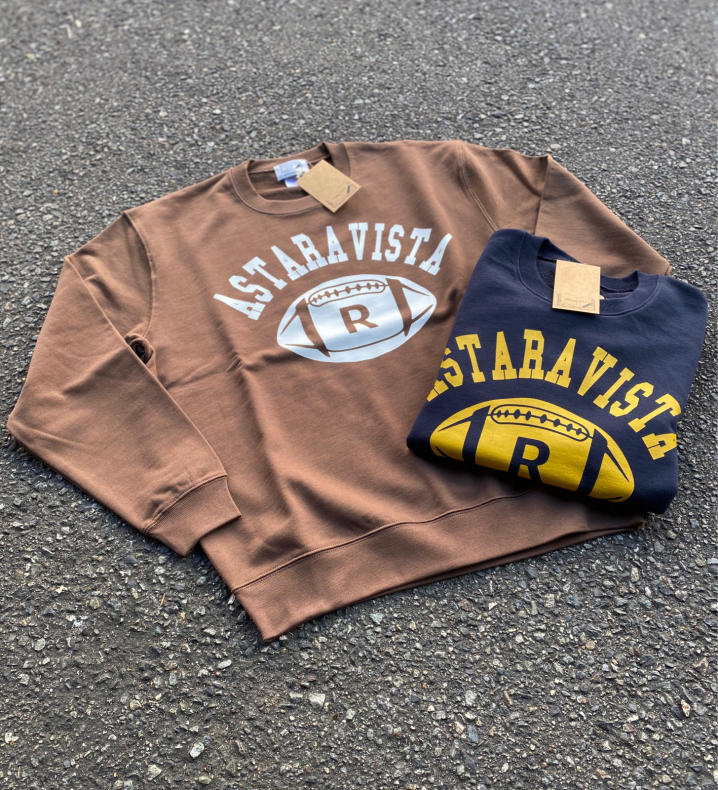 【ASTARAVISTA】COLLEGE CREW & HOODIE！！！_e0400569_18012861.jpg