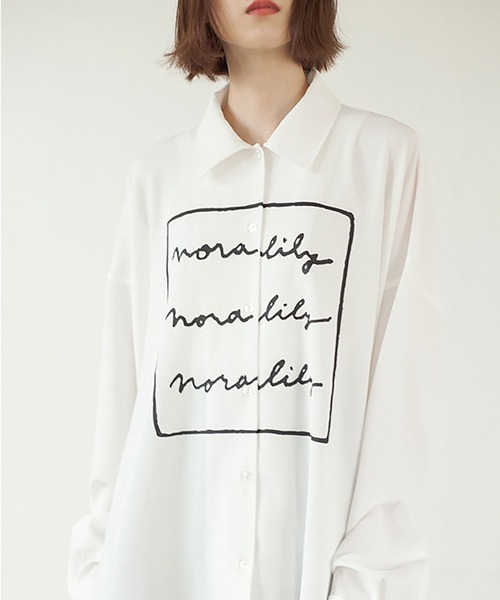 ノラリリー Nora Lily 3rd anniv.Over size shirts〈UNISEX