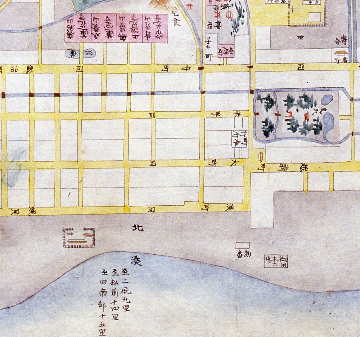 ふるさとの宝物 第184回 青森之図（部分）―「九浦外町絵図」より