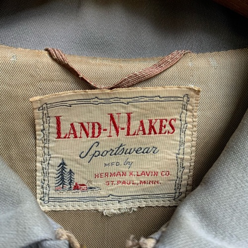 開店記念セール！ Rayon LAND-N-LAKES Vintage 50's Gabardine JKT Zip Long Half ジャケット・アウター