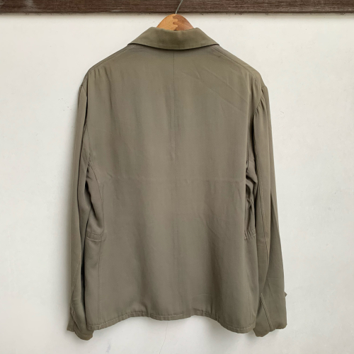 50's Vintage LAND-N-LAKES Rayon Gabardine Half Long Zip JKT