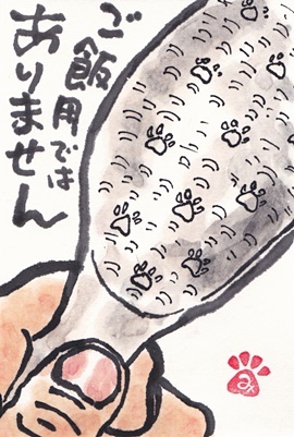 猫用しゃもじ きゅうママの絵手紙の小部屋 猫用しゃもじ きゅうママの絵手紙の小部屋