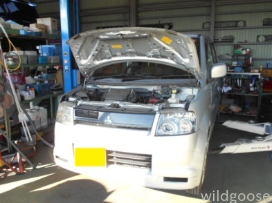 H81W ekスポーツ ブレーキパッド交換中\(^^)/_c0213517_15562612.jpg