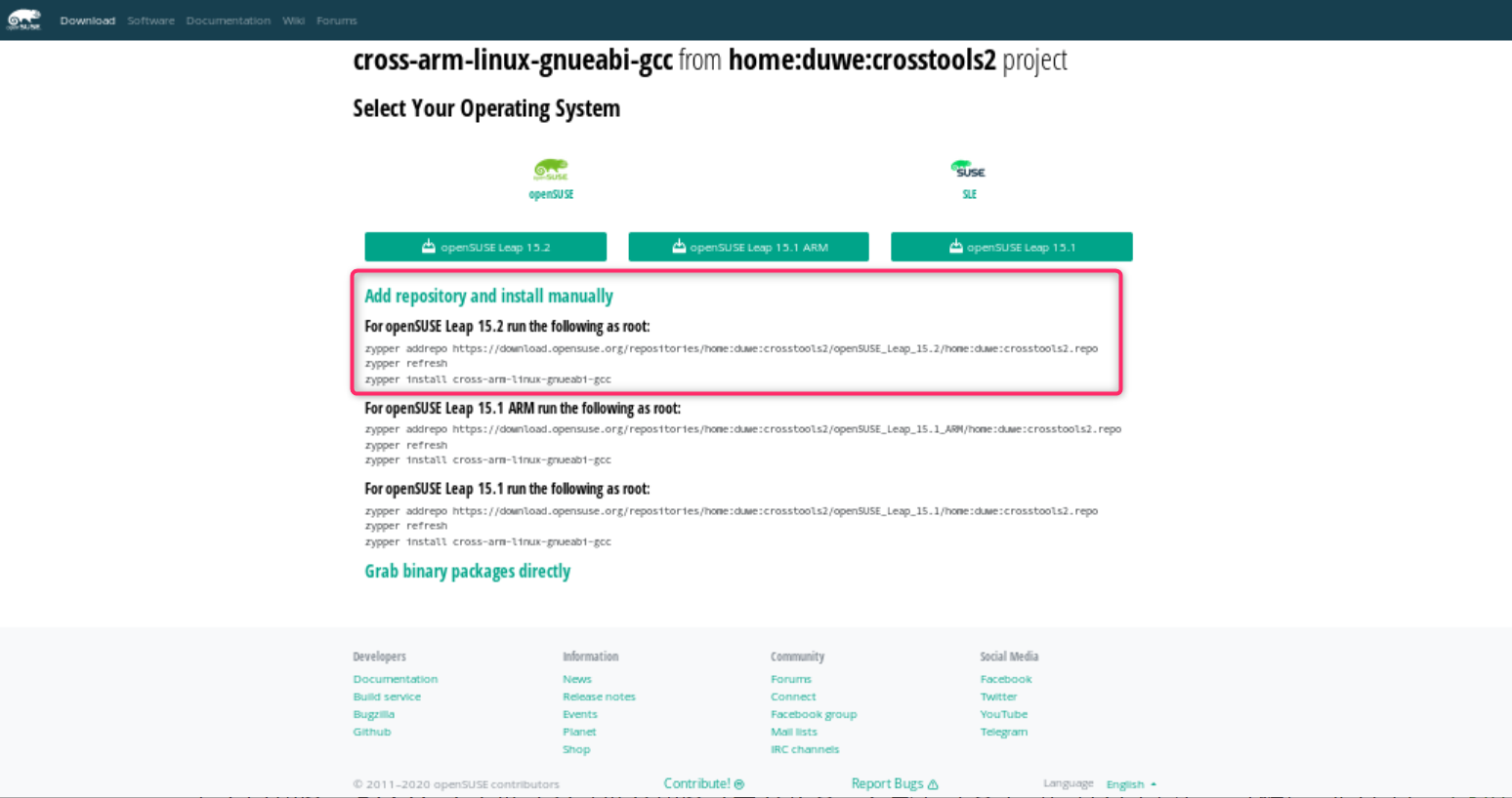openSUSE15.2 x86-64 環境でARMのクロスコンパイル_a0056607_10071171.png