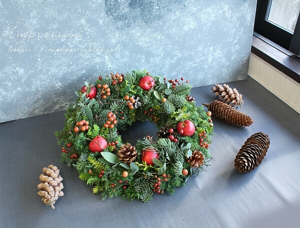 クラシックなクリスマスリース 赤 緑 Impression Days クラシックなクリスマスリース 赤 緑 Impression Days