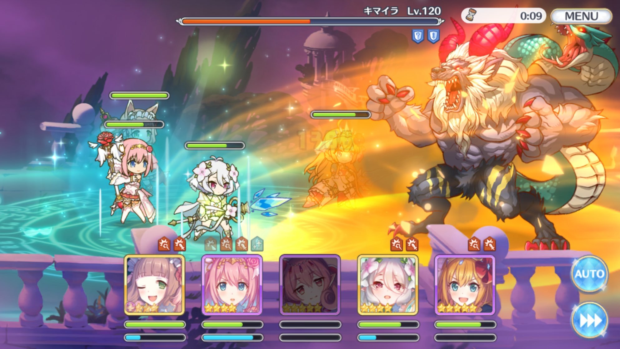 プリコネr ダンジョン 蒼海の孤塔 の強敵キマイラに挑む ゲームに漫画 時々看護師