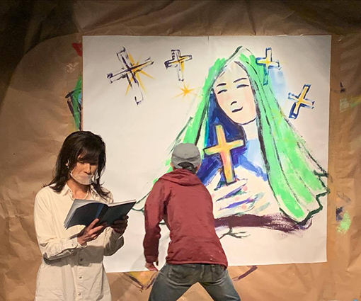 朗読劇とのライブペイント ⭐︎ 星新一 朱川湊人 宮沢賢治_d0139575_09385656.jpg