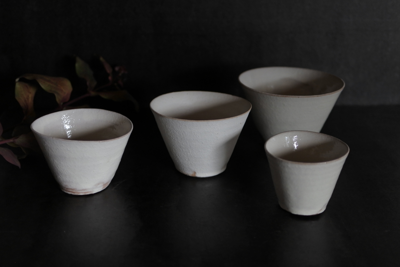 島るり子さん個展から 粉引そば猪口 : ゆくり 器と暮らす日々