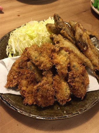 牡蠣フライとメヒカリフリット 我楽多工場分室 2 牡蠣フライとメヒカリフリット 我楽多工場分室 2