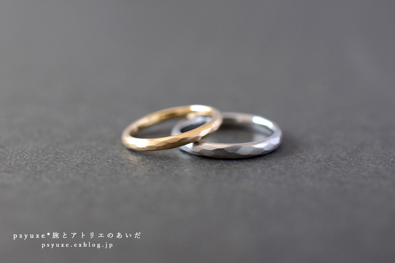 K18イエローゴールドとPT900プラチナのご結婚指輪*静岡県 Y 様 & T 様_e0131432_16043558.jpg