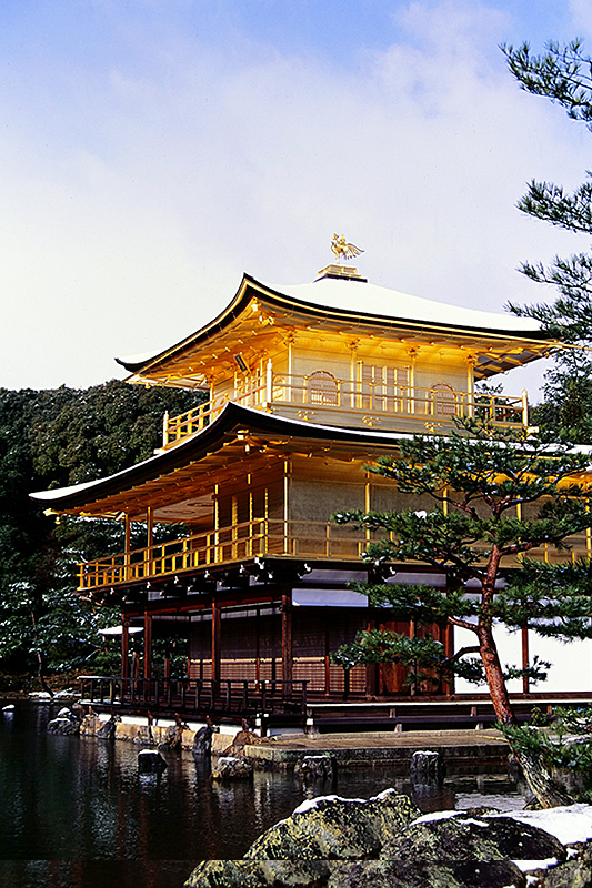 雪の金閣＆銀閣 30年ほど前 : 風任せ自由人