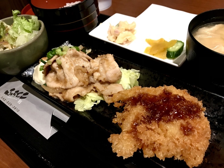 生姜やきと白身魚フライ定食@ふらんこ(立川)_c0212604_12131749.jpeg