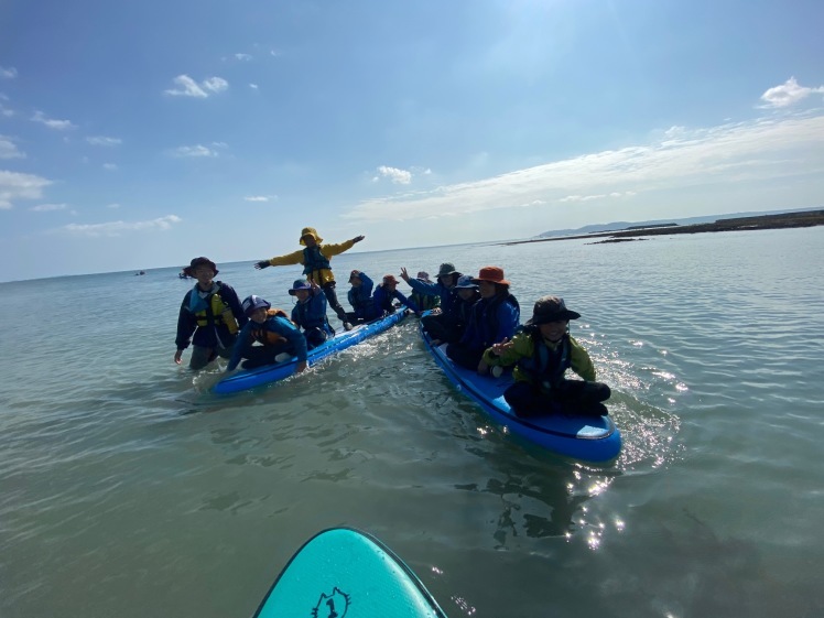 ネコクラブC-08◆冬の野遊びと海遊びキャンプ〔2日目〕12月、今年最後のガッツリ海遊び。丸一日、中城村の海で、SUPを満喫しました。それにしてもいい天気だった〜!_d0363878_20585443.jpg