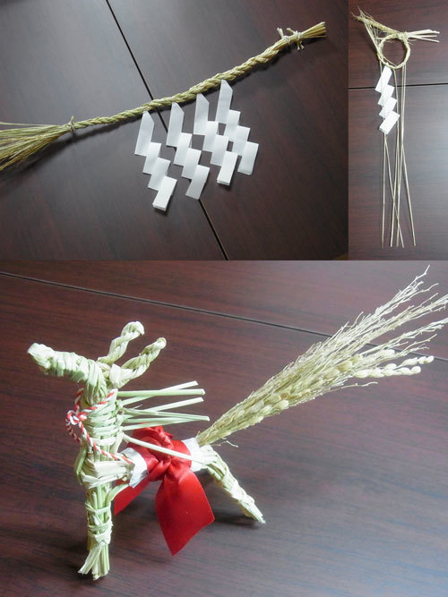 稲わらで作るお正月飾り しめ縄 馬 輪飾り プライベートサロン たまゆら庵 各種ワークショップ お茶 手仕事 セルフメンテナンス フラダンス