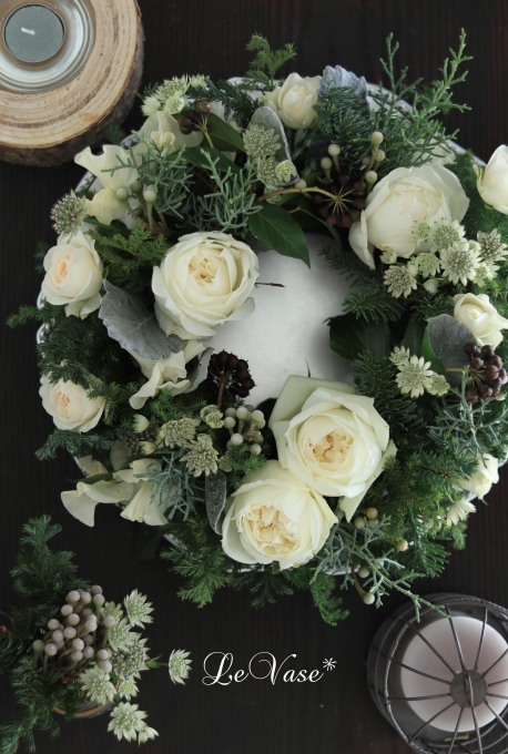 12月 Living flower 『Winter wreath』_e0158653_20333973.jpg