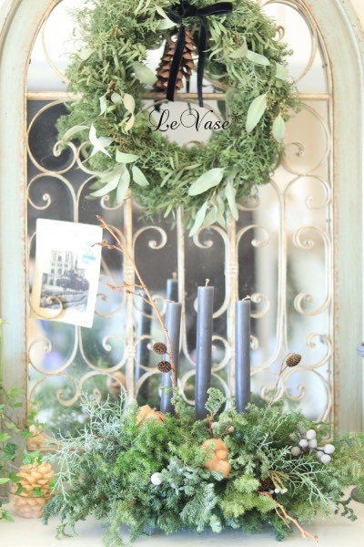 12月　Living flower 『Winter wreath』_e0158653_20342248.jpg