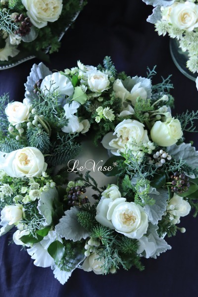 12月 Living flower 『Winter wreath』_e0158653_20343226.jpg