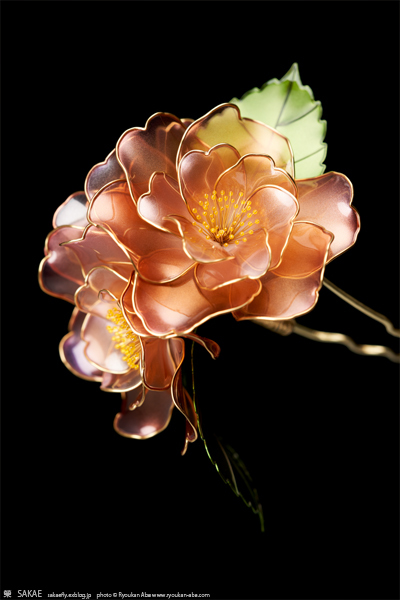 年 薔薇 簪 冬薔薇 ふゆそうび 出品いたしました 榮 Kanzashi Sakae 簪作家 年 薔薇 簪 冬薔薇 ふゆそうび 出品いたしました 榮 Kanzashi Sakae 簪作家