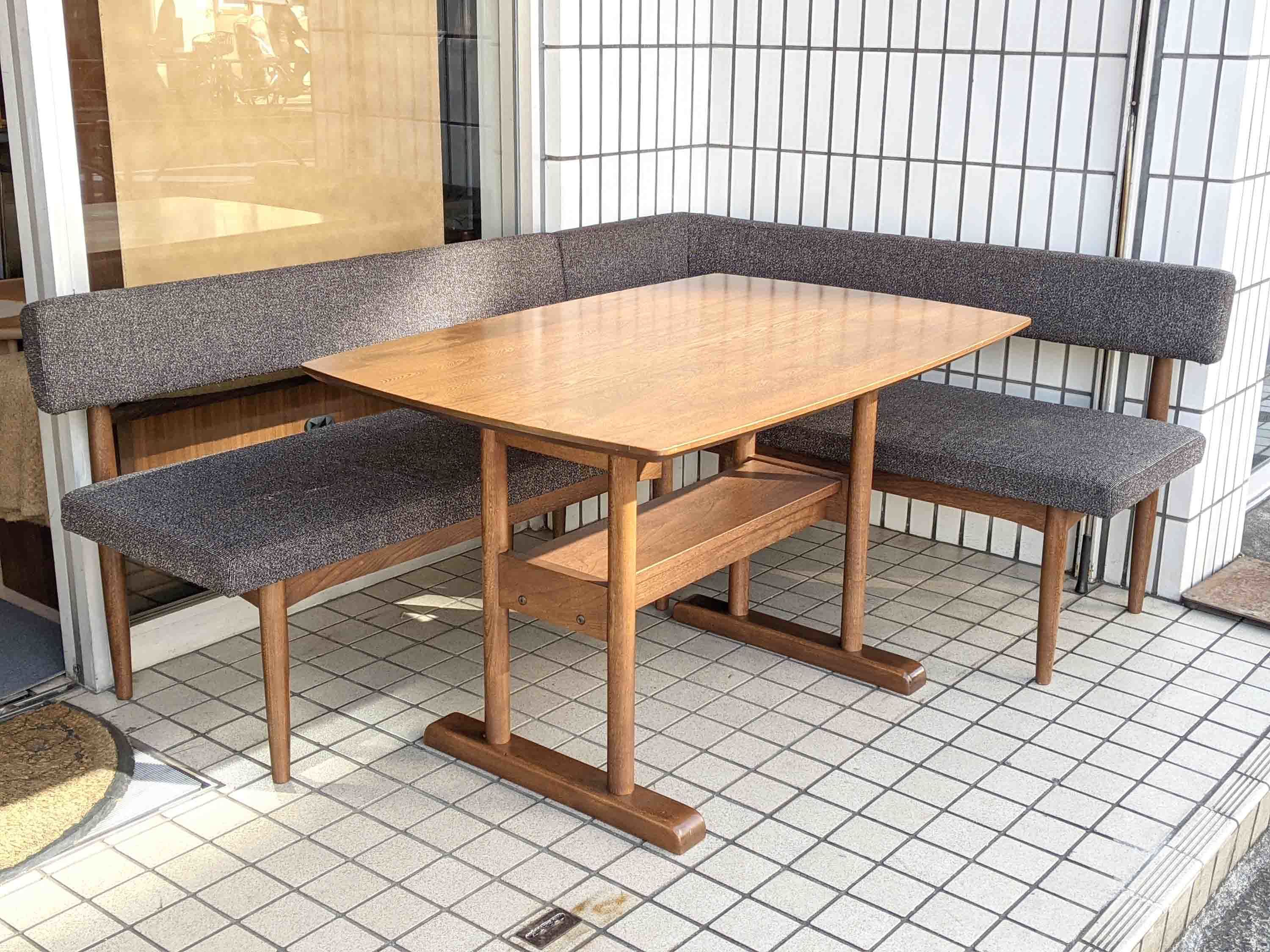 unico/ウニコ】SUK/スーク ベンチ&ダイニングテーブルセット が入荷