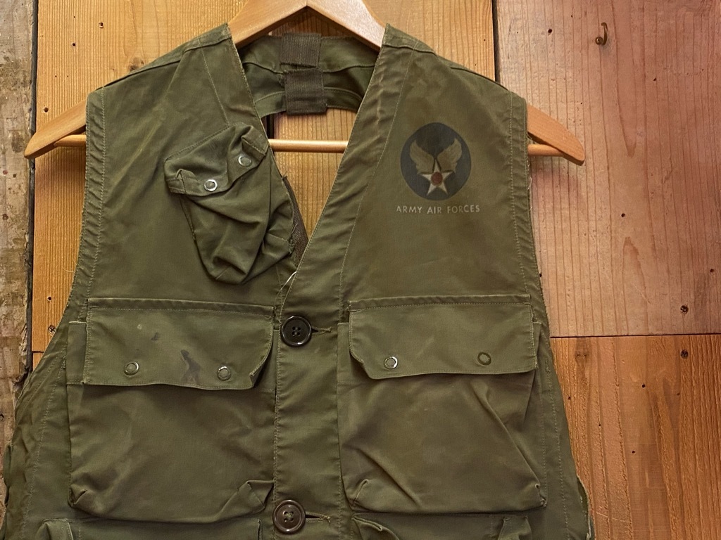 40's　C-1 VEST W.L.M.CLARK，INC.製ミリタリーヴィンテージベスト  激レア 実物 米軍 C-1 WWII U.S. ARMY AIR FORCES 撃墜 マーク