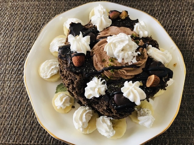 トップスの冷凍チョコシフォン お散歩アルバム 春日和いちご日和