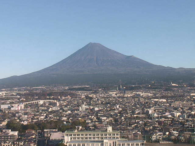 2020年12月23日　本日の富士山　山頂に雪が全然ありません！（笑）_e0037849_08094328.jpg