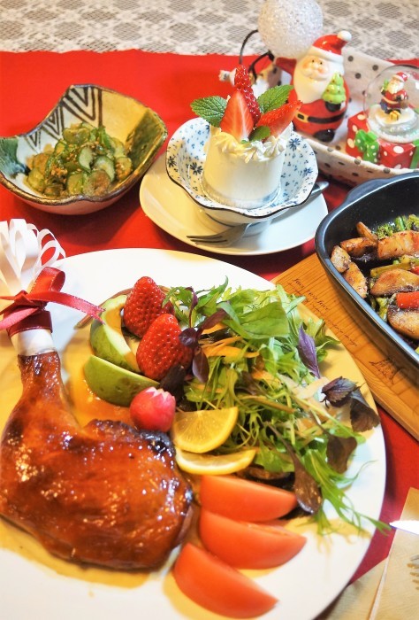■クリスマス料理【娘夫婦とオンラインクリスマス会】楽しい！美味しい時間を満喫させて貰いました♪_b0033423_19245963.jpg