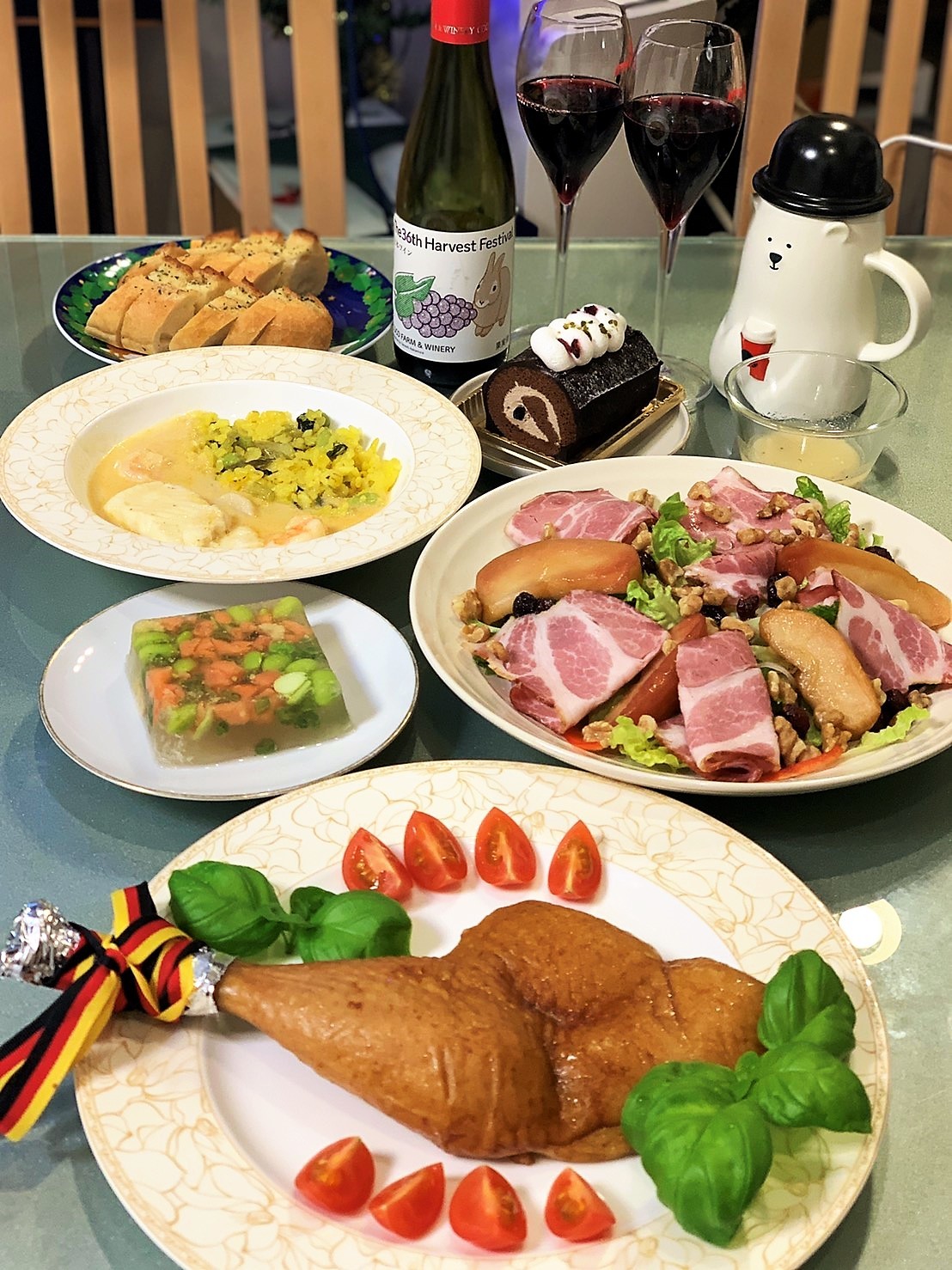 ■クリスマス料理【娘夫婦とオンラインクリスマス会】楽しい！美味しい時間を満喫させて貰いました♪_b0033423_19481201.jpg