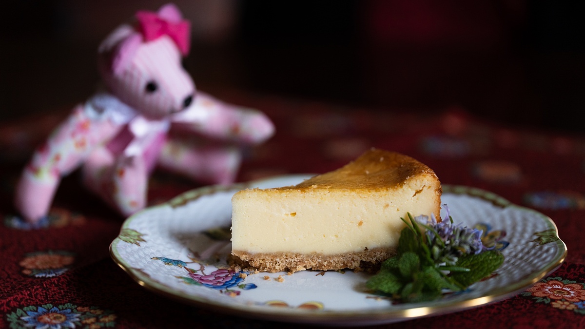 真冬でもハーブ添えのチーズケーキ_d0353489_15060536.jpg