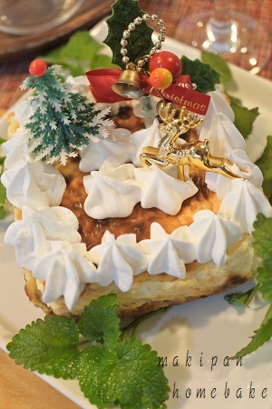 クリスマスのベイクドチーズケーキ マキパン Homebake パンとお菓子と時々ワイン