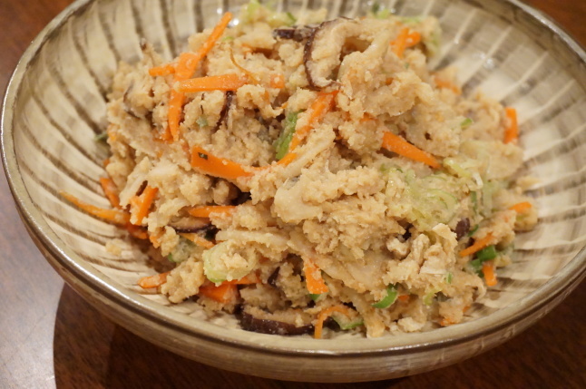 懐かしのおかずシリーズ 湯豆腐と卯の花_d0348118_20125567.jpeg