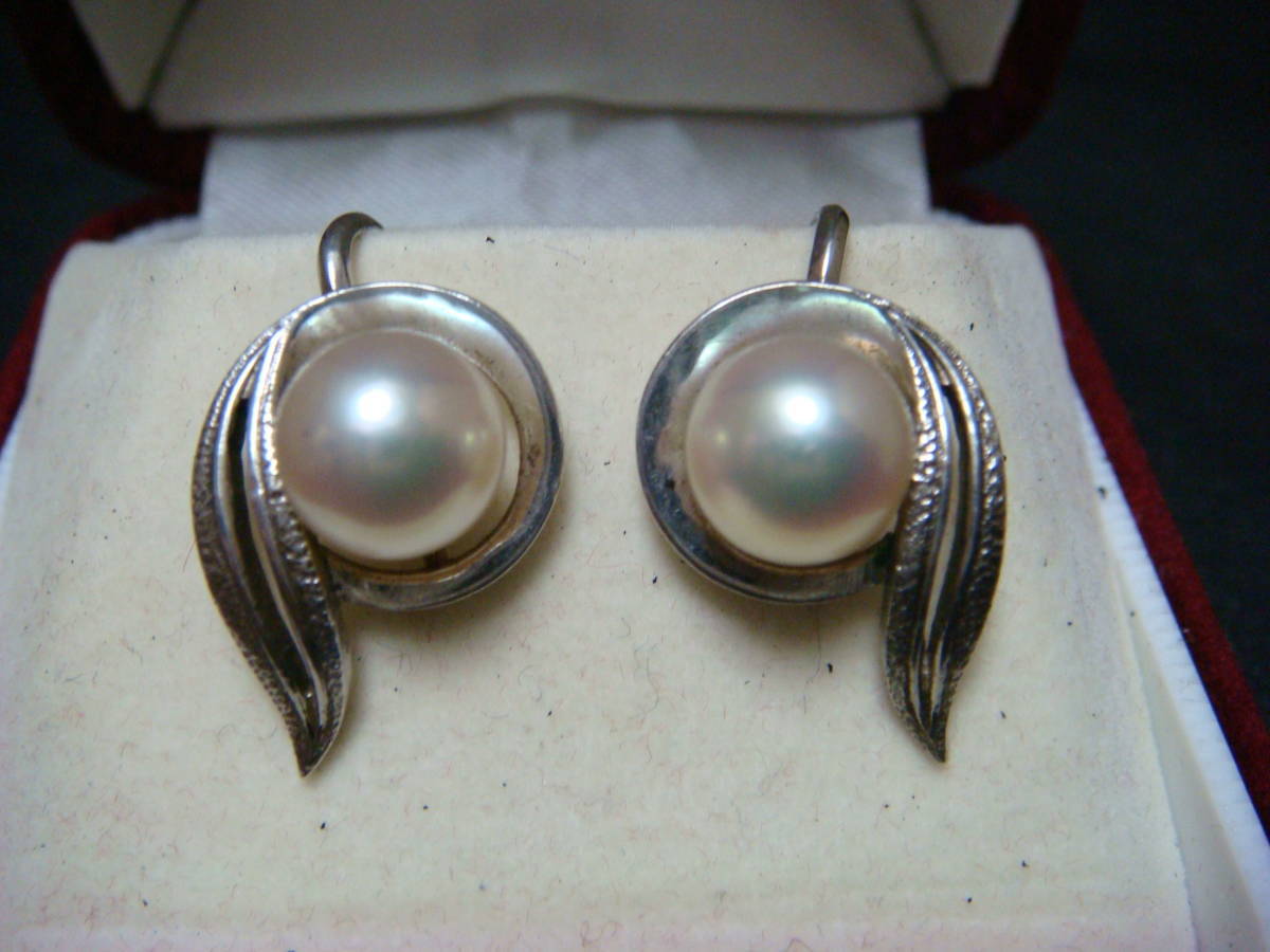 アンティーク ｍｉｋｉｍｏｔｏ ミキモトのパールイヤリング アンティーク 骨董 テンナイン