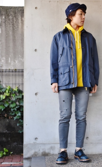RalphLauren Yellow Pull PARKA × 501 REMAKE THRIFTY LOOK_d0152280_06422023.jpg