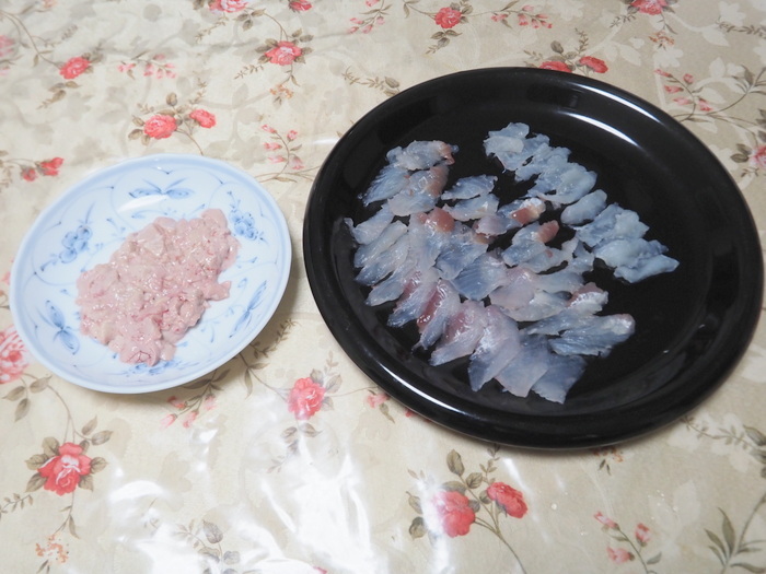 夫の釣果とその後(お刺身)_c0116915_00025347.jpg