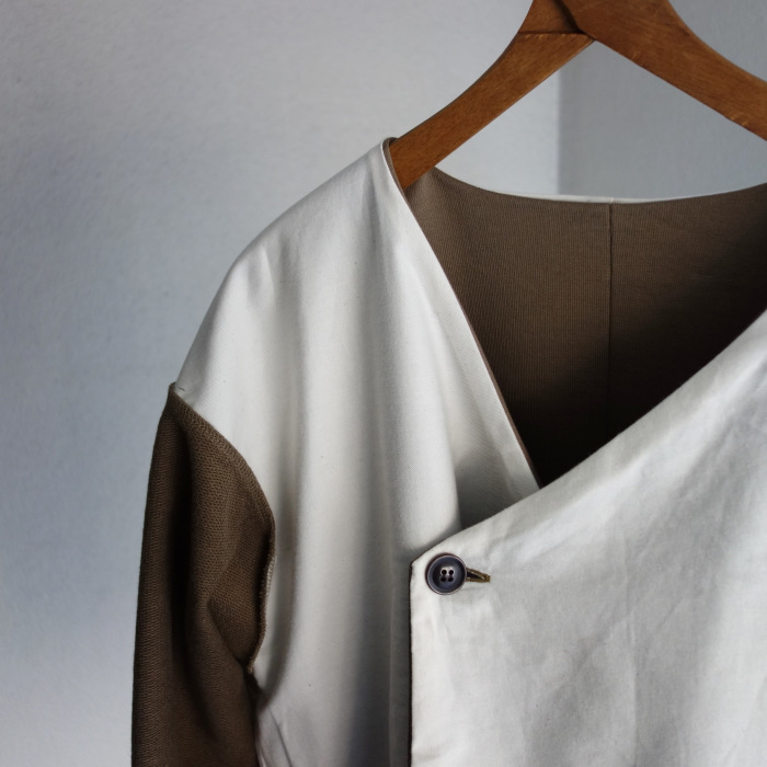 3月の製作 / classic volendam no-collar jacket_e0130546_17323653.jpg