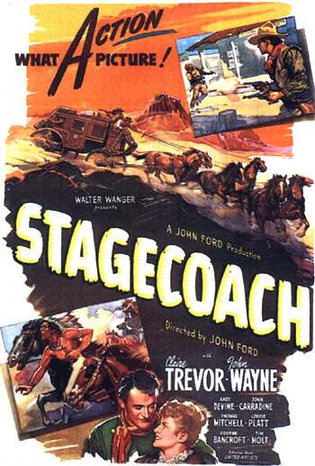 戦前の映画広告］ 駅馬車 ジョン・フォード監督 ジョン