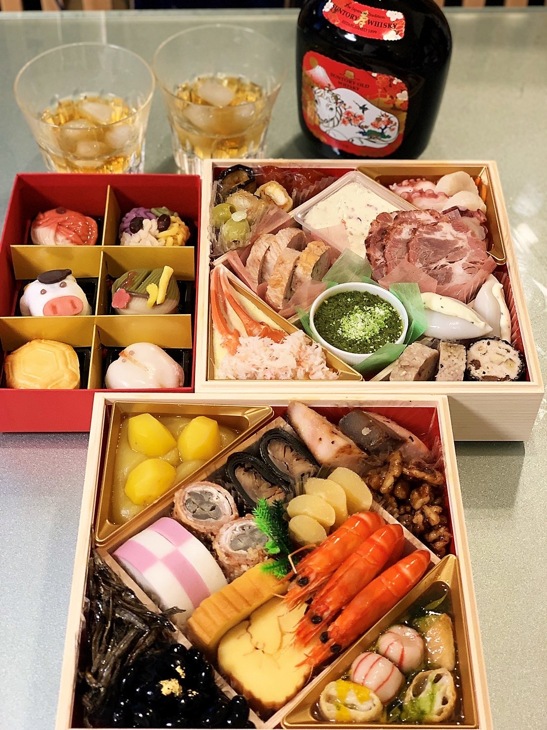 ■お節料理【オンライン新年会　新宿⇔愛川⇔アメリカ在住の孫も参加＾＾】_b0033423_17541840.jpg