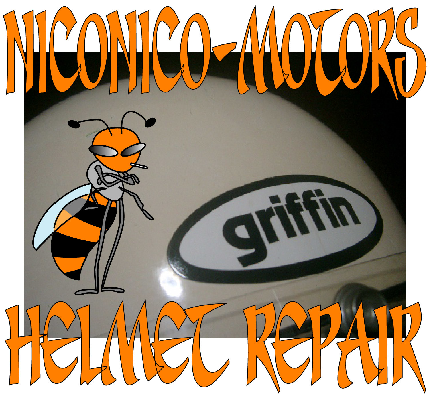 GRIFFIN CLUBMAN Helmet Repair グリフィン クラブマン ヘルメットリペア  ヘルメット修理店_f0348723_13573440.jpg