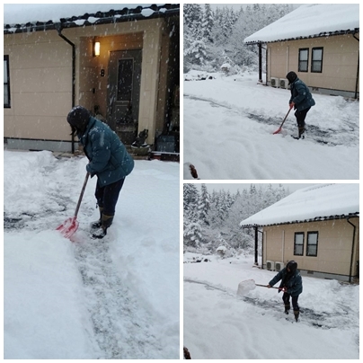 雪を喜んでいるおばさん一人!! : jijibabaのお気楽田舎暮らし 雪を喜んでいるおばさん一人!! : jijibabaのお気楽田舎暮らし