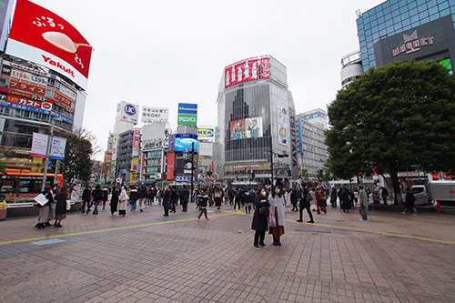 1月5日㈫の109前交差点_a0398175_11593845.jpg